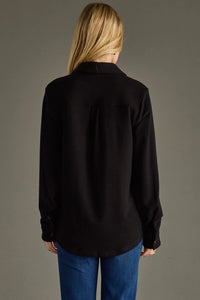 Super Soft Button Up - Black