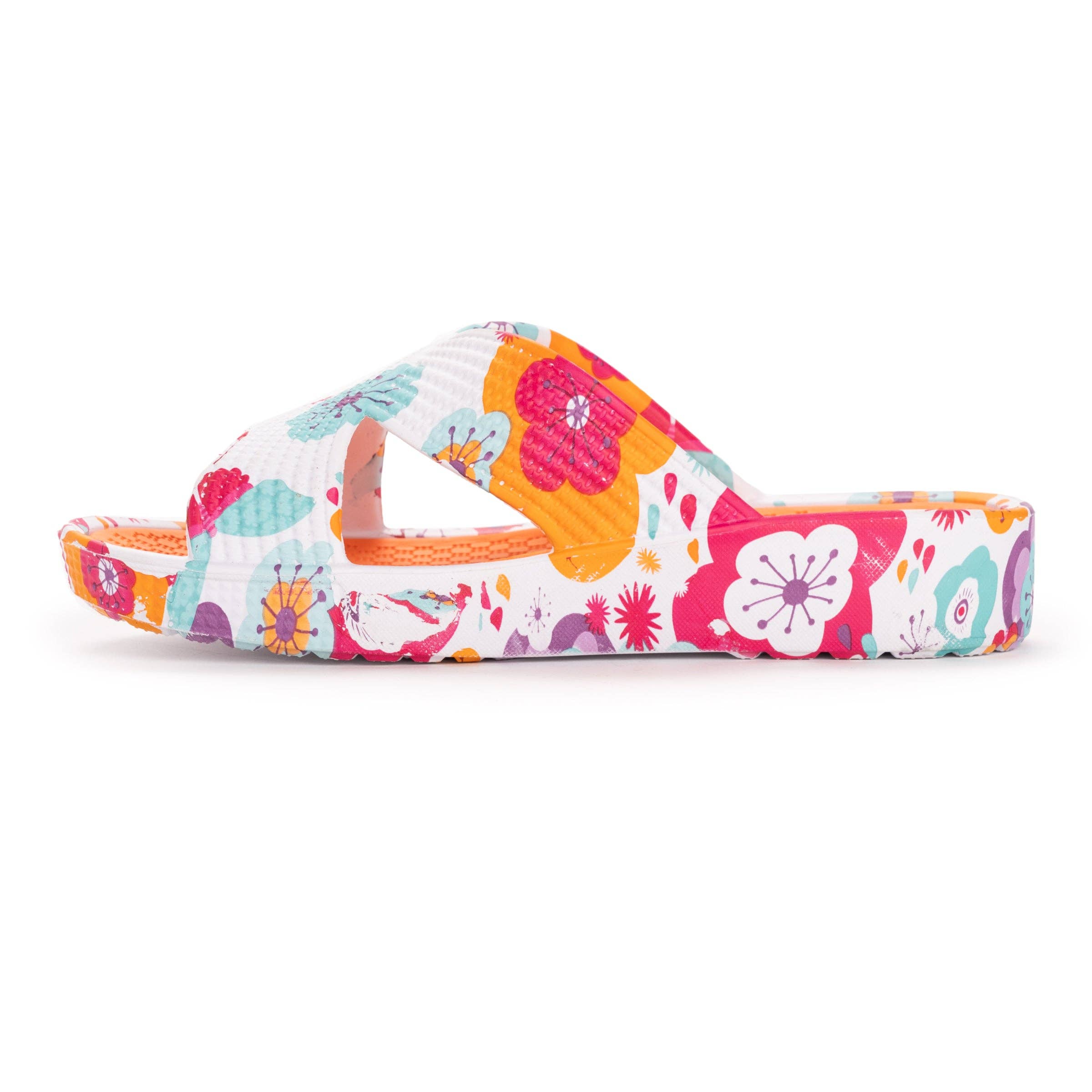 Spa Day Sandal - Fuchsia Floral