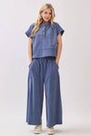 Boxy Corduroy Top - Denim