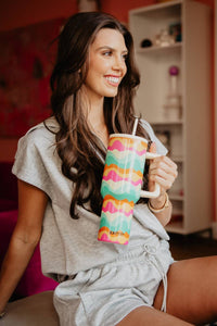 Neon Abstract Colors 38 Oz Tumbler
