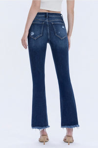 High Rise Distressed Kick Flare Jeans LV1549