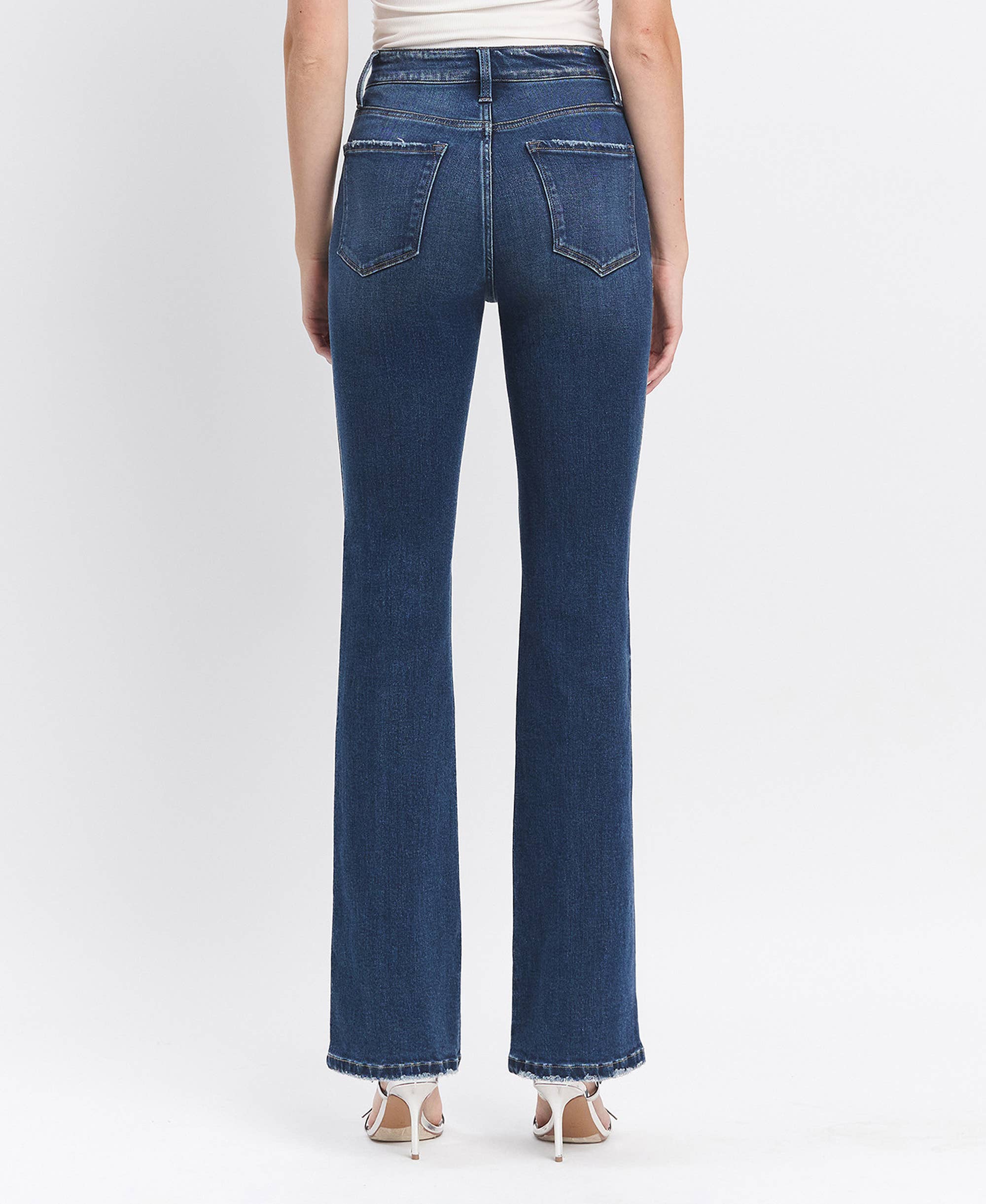 Tummy Control Super High Bootcut Jeans - LV31