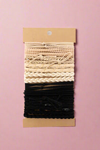 Bows & Knots Stackable Hair Tie Bracelet Set