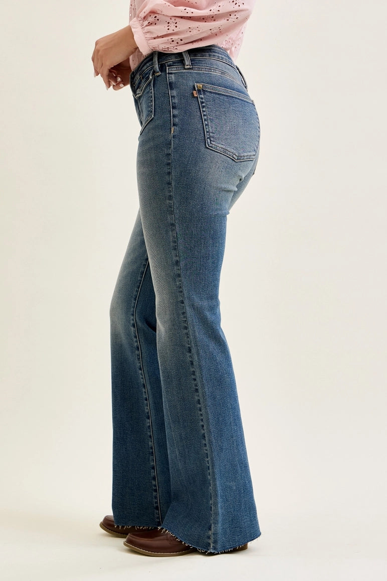 Mid Rise Flare w/ Front Flap Pockets - JB24