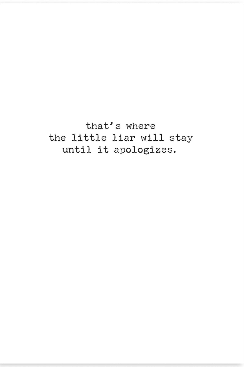 Little Liar Greeting Card