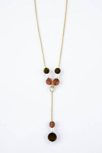 Mod Bead Necklace Gold