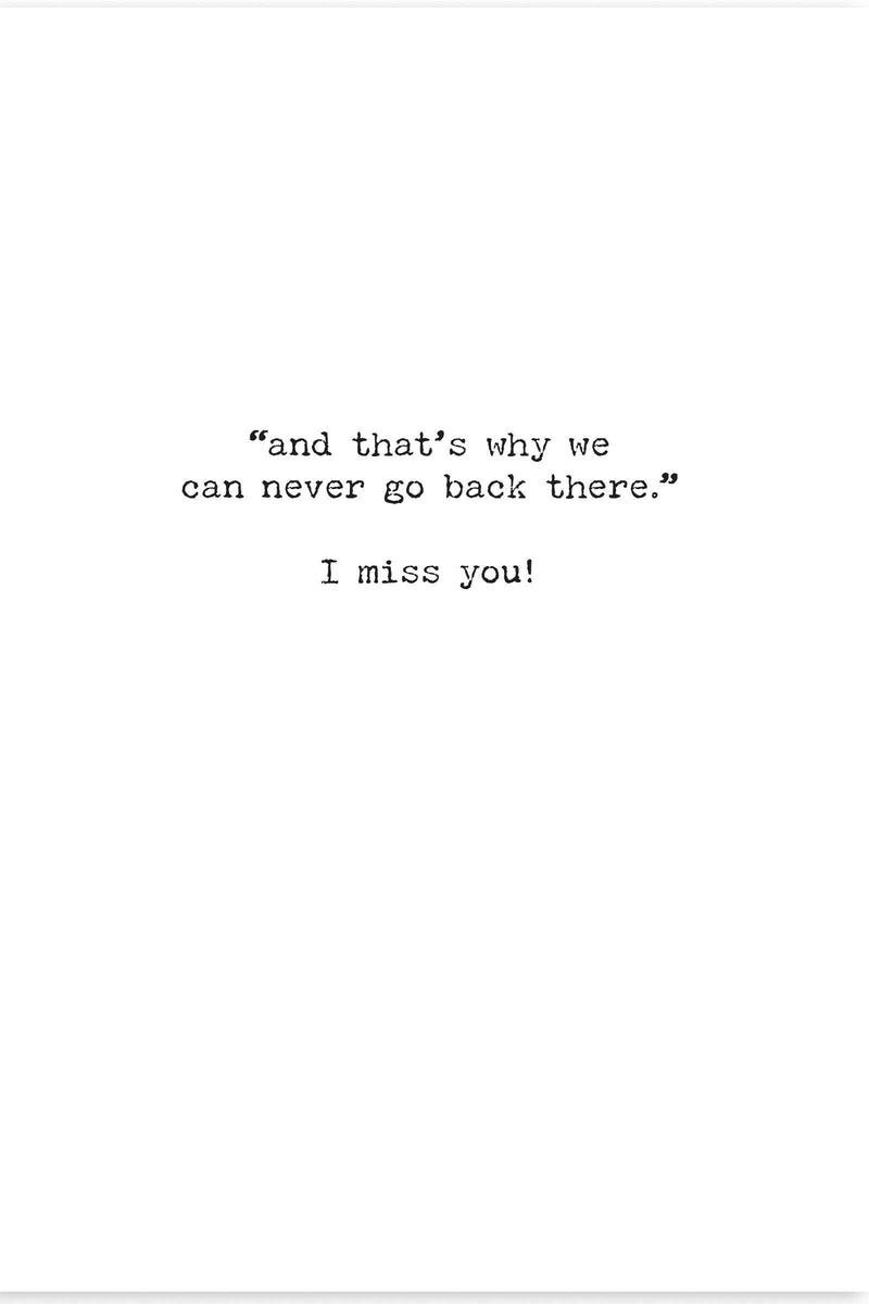 I Miss You Greeting Card