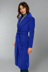 Sapphire Statement Double-Breasted Coat