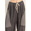 Contrasting High-Waist Sweatpants