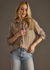 Super Soft Button Up - Taupe