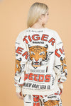 Bold Graphic Cotton Sweatshirt - Tiger