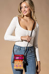 Hand-Painted Genuine Leather Crossbody - Charlotte