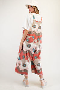 Flower Power Overalls - Blush