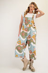 Flower Power Overalls - Olive