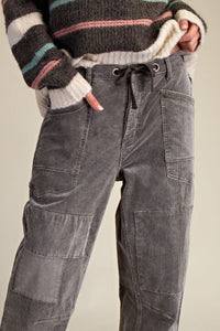 Washed Stretch Corduroy Pants - Ash