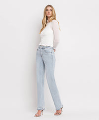 90's Vintage Super High Rise Straight Jeans - LV30