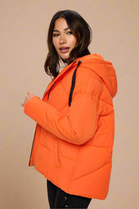 Summit Shield Puffer Jacket - Orange