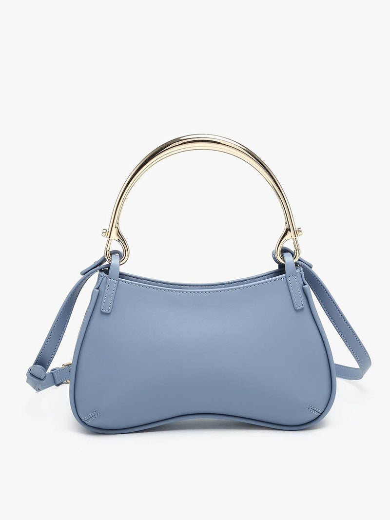 Brisbane Shaped Crossbody -  Dusty Blue