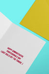 Work Is a Bad Place - Funny Card