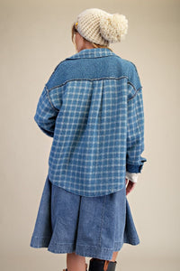 Button Down Plaid Shacket