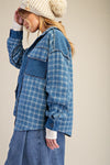 Button Down Plaid Shacket