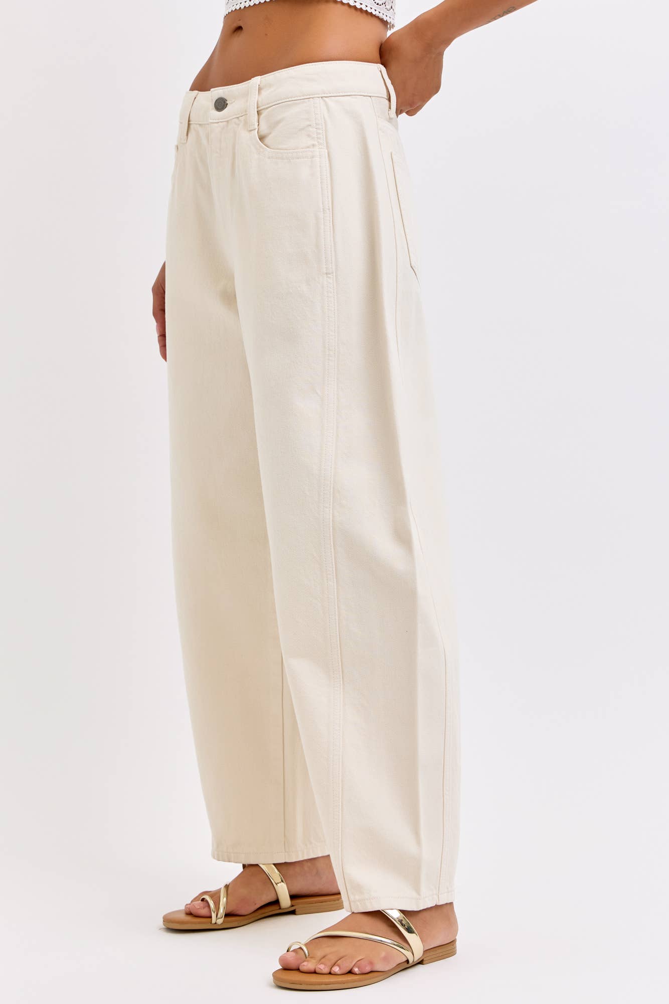 Mid Waist Barrel Leg Side Panels C268