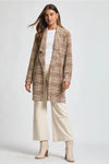 Open Front Midi Blazer - Mocha
