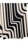 Basic Classic Striped Scarf - Black