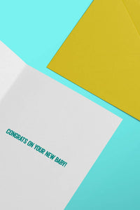 No Thanks, I'm Full - Baby Card