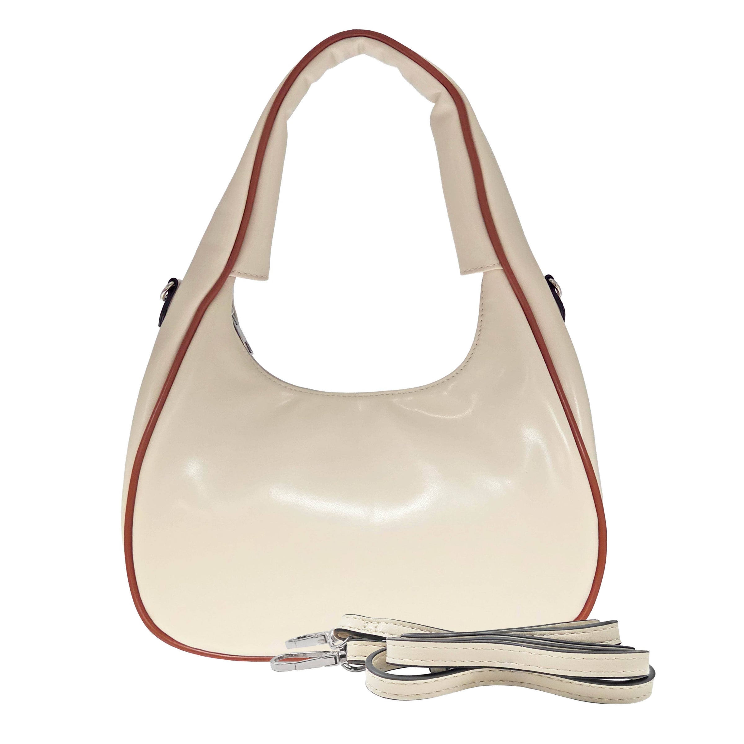 Charity Hobo & Crossbody - Ivory Camel