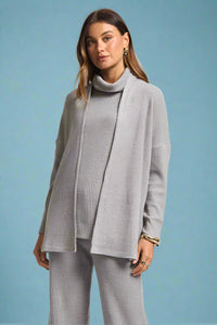 Signature Open Cardigan - Heather Grey