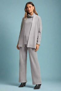 Signature Cowl Neck Tank - Heather Grey
