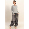 Contrasting High-Waist Sweatpants