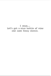 Wine & Cheese Greeting Card