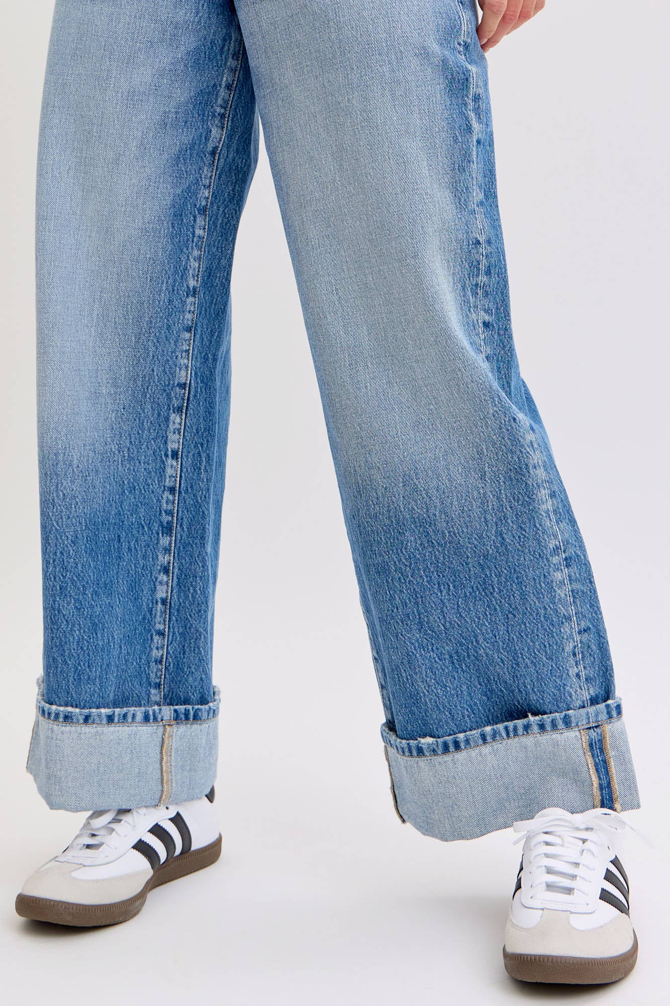 Low Rise Wide Leg With Cuff C266