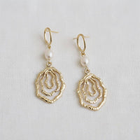 Baroque Style Pearl Drop Earrings