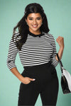 Black & White Stripe Sweetie Top