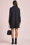 French Terry A Line Dress - Black