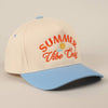 Summer Vibe Only Two-Tone Trucker Hat - Blue