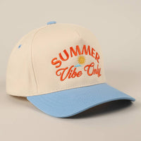 Summer Vibe Only Two-Tone Trucker Hat - Blue