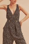 Piper Floral Jumpsuit - Black