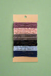 Solid Hues Twisted Stackable Hair Tie Bracelet Set
