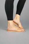 Square Toe Slide - Nude