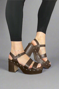 Orsha Chunky Sandal - Dark Brown