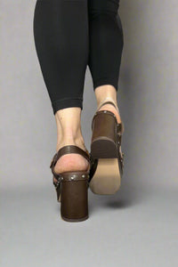 Orsha Chunky Sandal - Dark Brown