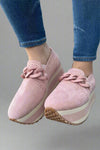 Platform Loafers - Light Pink