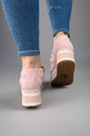 Platform Loafers - Light Pink