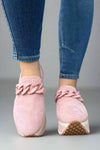 Platform Loafers - Light Pink