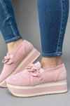 Platform Loafers - Light Pink