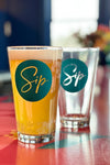 Sip Logo Pint Glass
